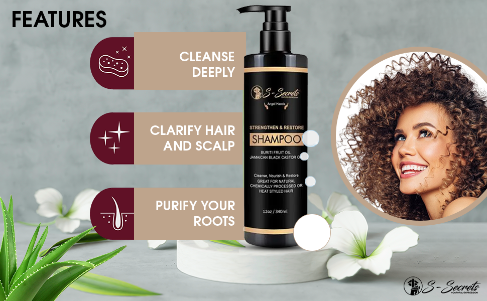 Strengthen & Restore Shampoo With Buriti Fruit and Jamaican Black