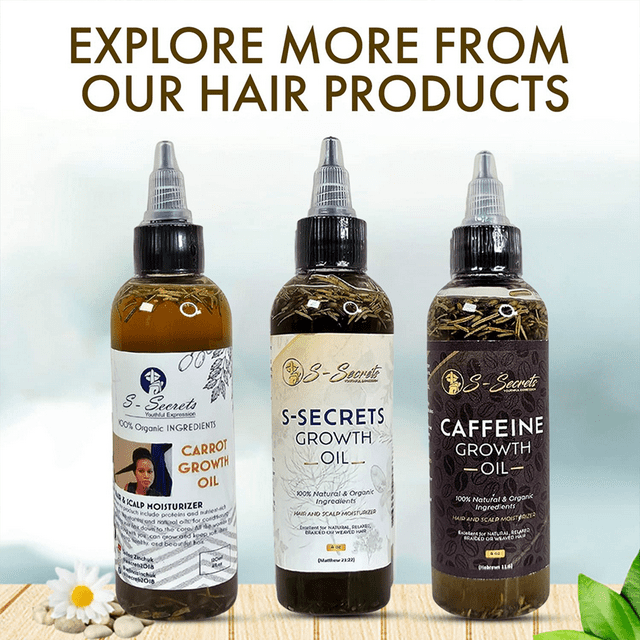 S-Secrets Ultimate Hair Growth Bundle Biotin, Ayuverdic Herbs,