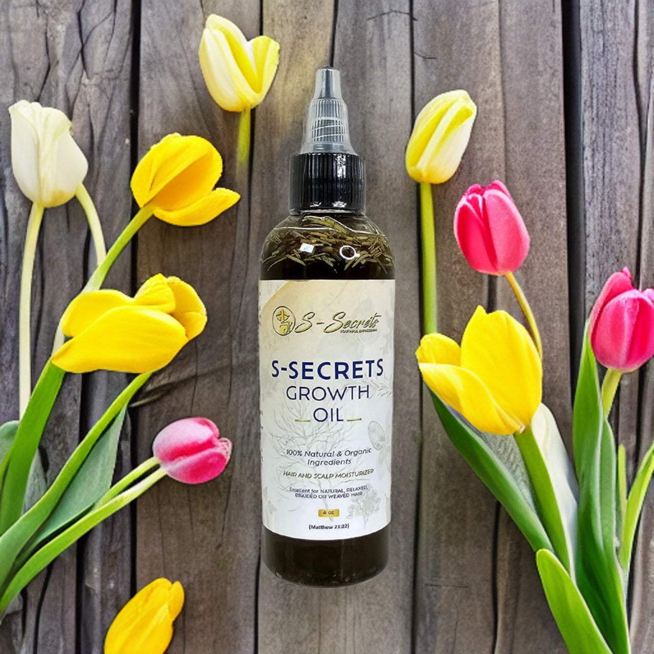 S-Secrets Hair Growth Oil 2oz, Herbs, Biotin, essential oils For All