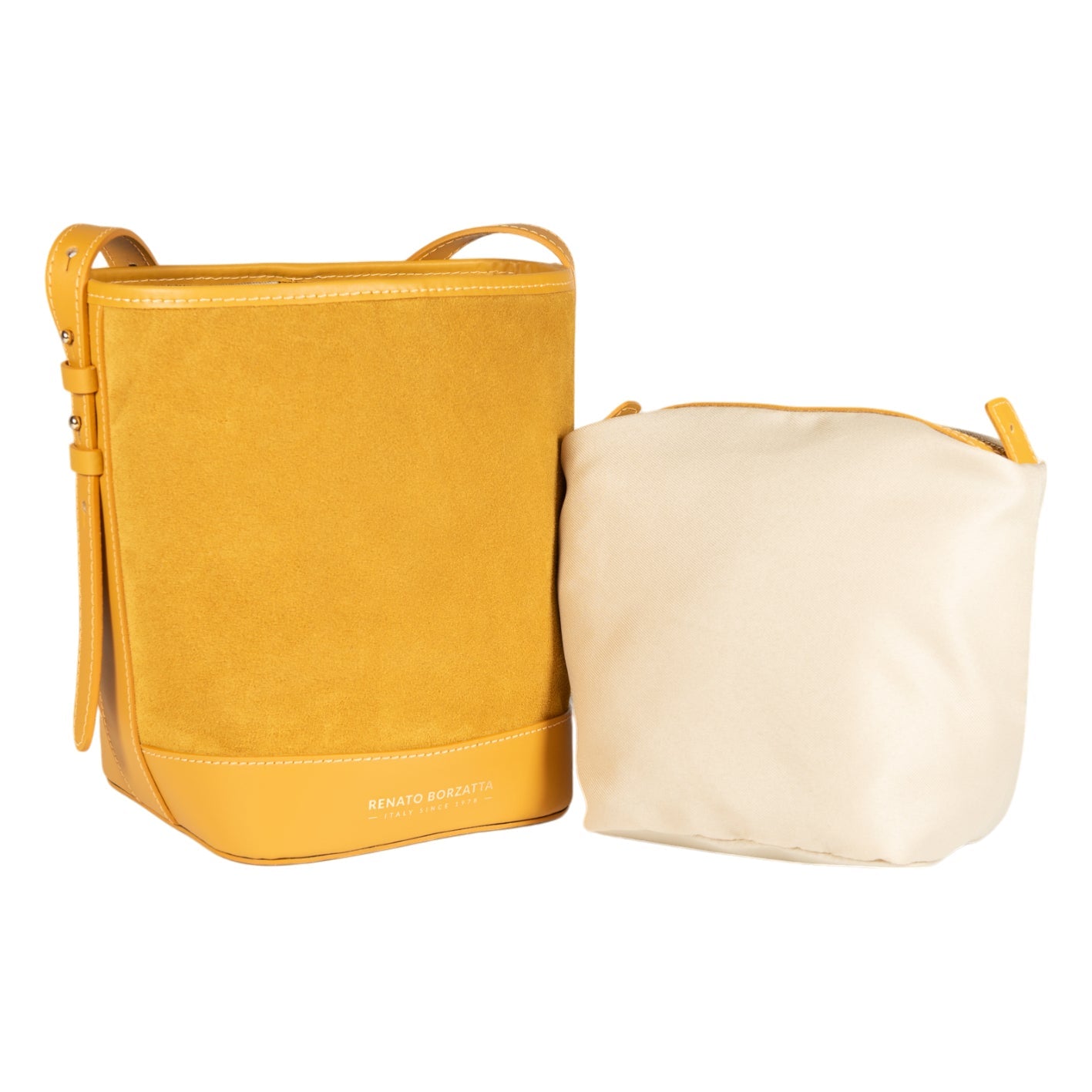 RB1031CQ | Borsa Donna a Secchiello BRENDA in Vera Pelle Made in