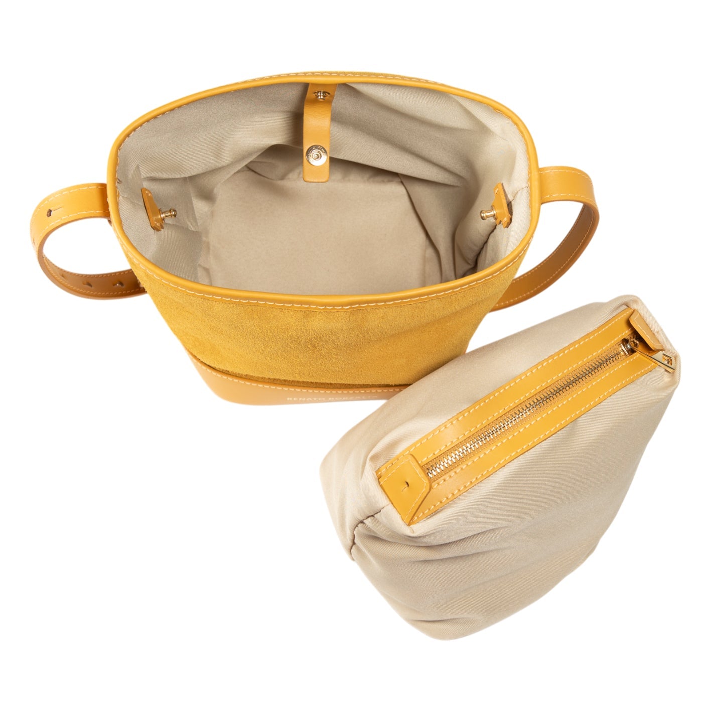 RB1031CQ | Borsa Donna a Secchiello BRENDA in Vera Pelle Made in