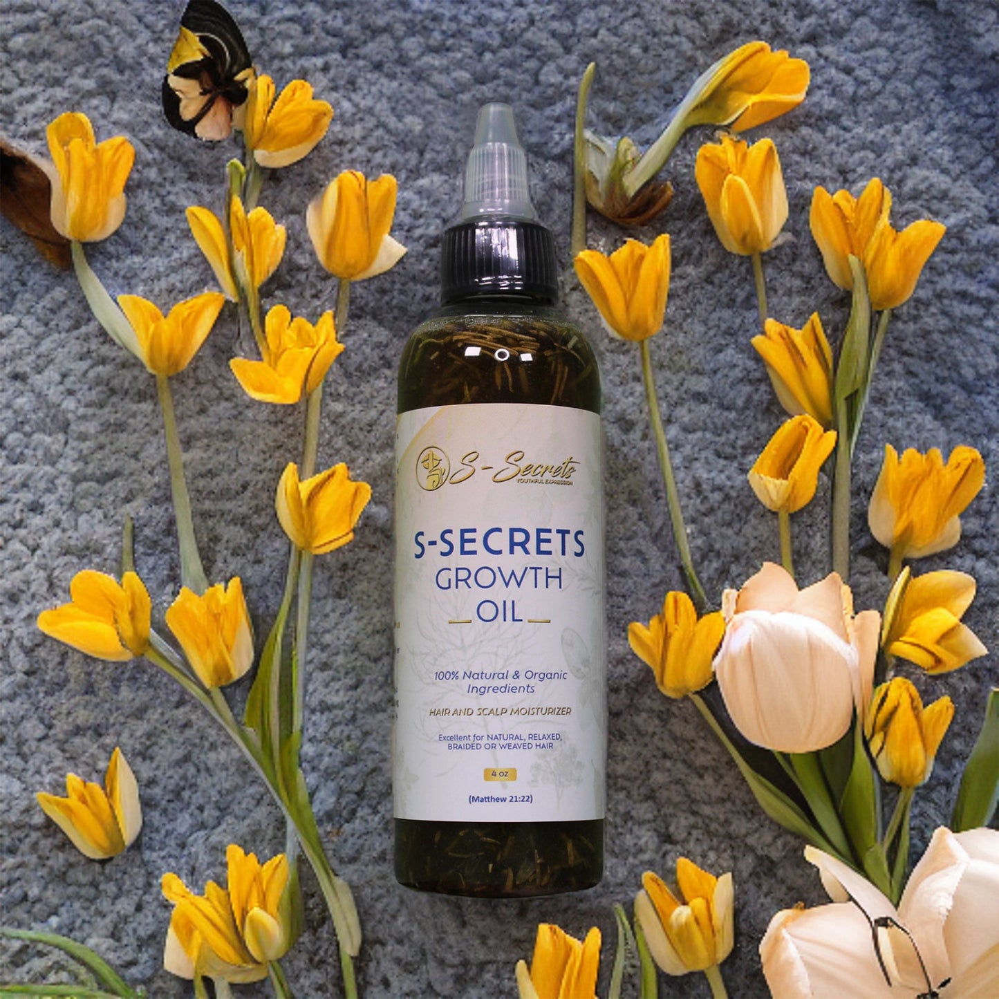 S-Secrets Hair Growth Oil 2oz, Herbs, Biotin, essential oils For All