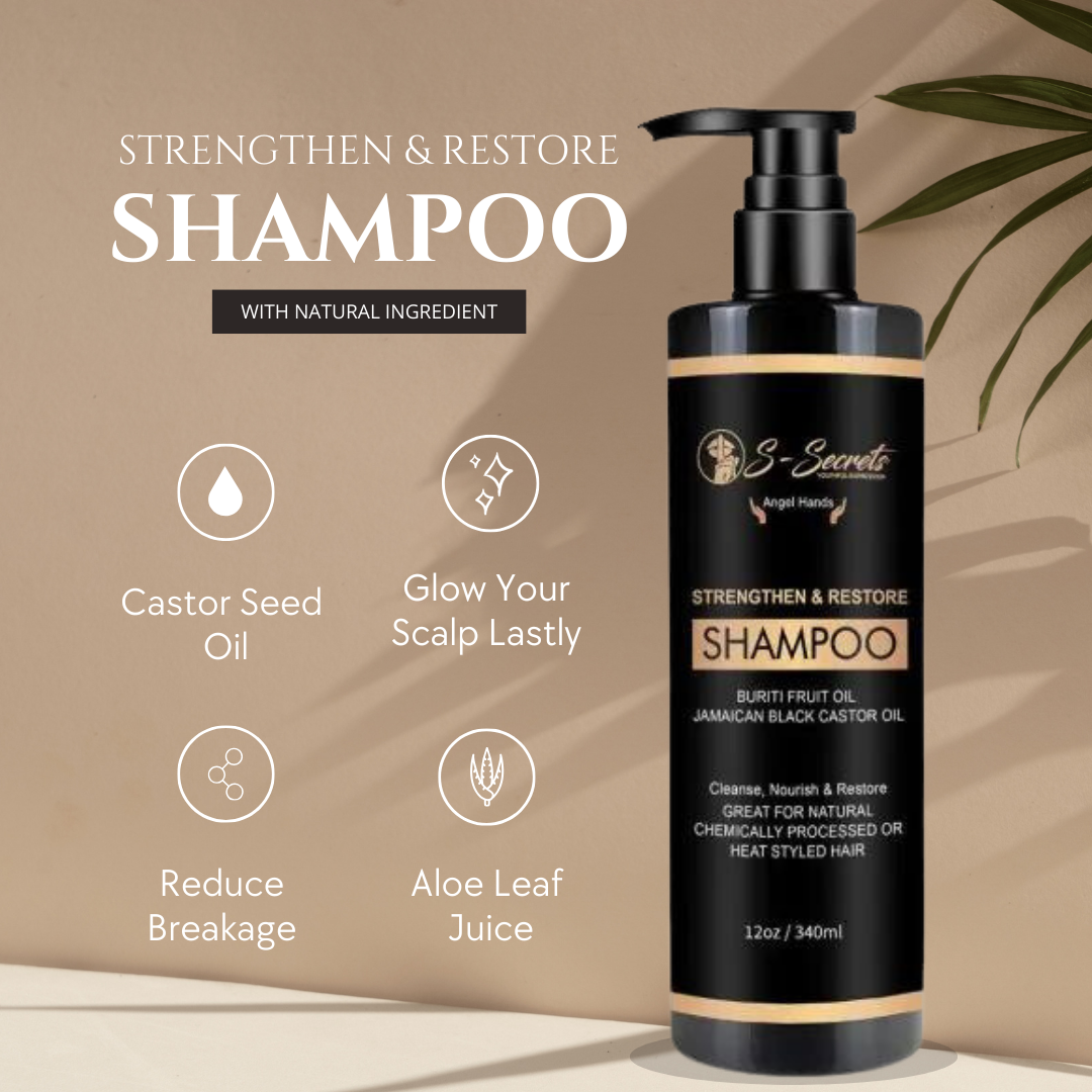 Strengthen & Restore Shampoo With Buriti Fruit and Jamaican Black