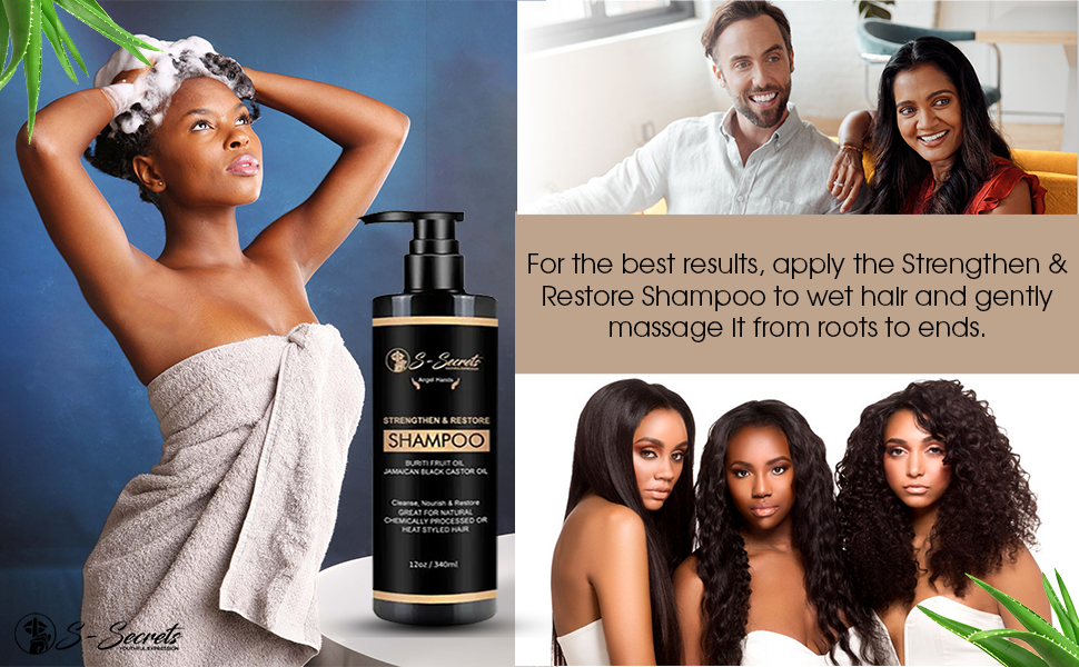 Strengthen & Restore Shampoo With Buriti Fruit and Jamaican Black