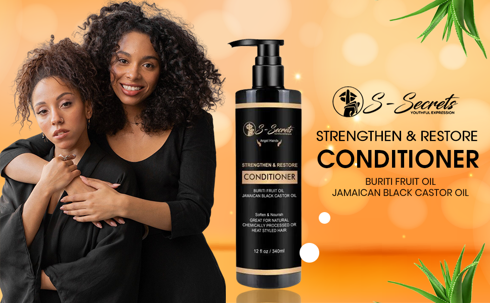 Strengthen & Restore Conditioner with Buriti Fruit oil and Jamaican