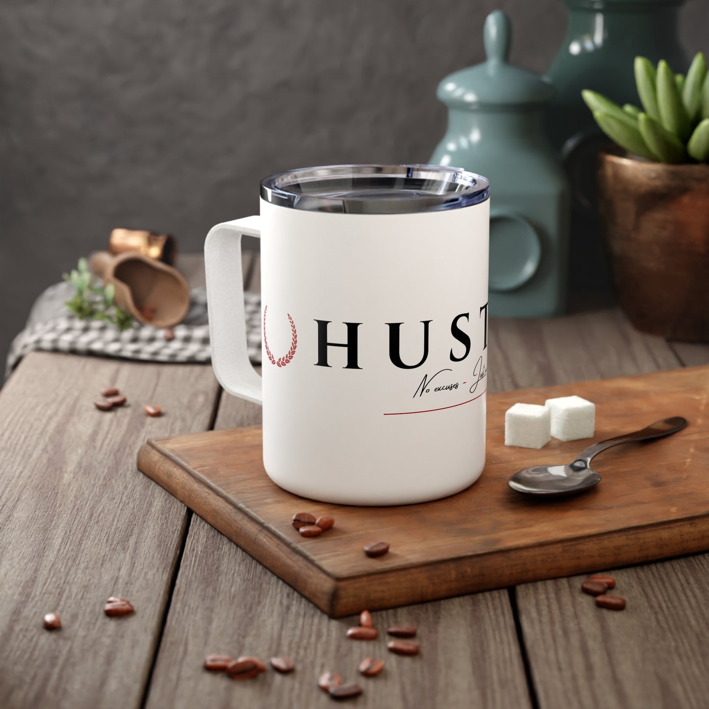Hustle Coffee Mug – 10oz Motivational Drinkware for Entrepreneurs